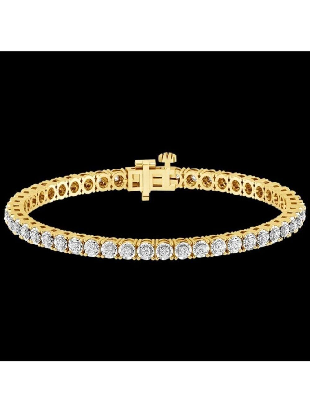 Diamond Tennis Bracelet 1 Carat TW Genuine